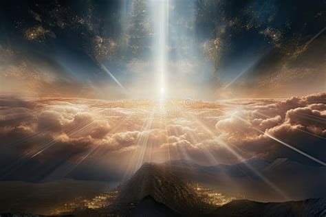 Infographic or symbolic image representing God's presence in daily life or nature