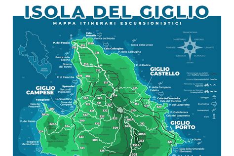 Mappa dei sentieri escursionistici nello Yorkshire