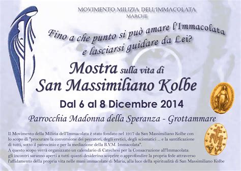 Pannelli espositivi della mostra su San Massimiliano Kolbe a Roma