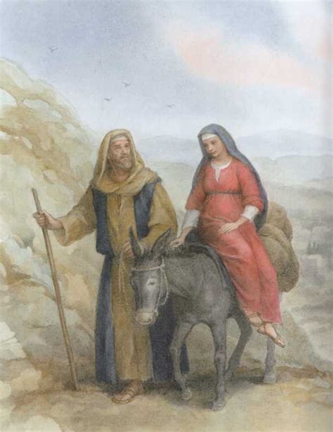 Maria e Giuseppe in viaggio verso Betlemme