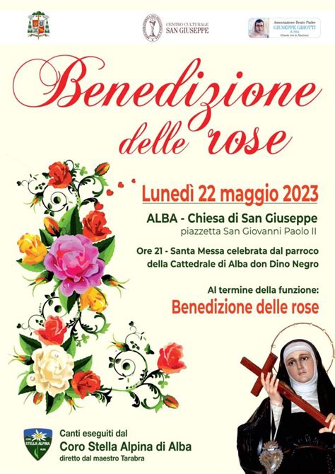 Foto della tradizionale benedizione delle rose, simbolo dell'intercessione di Santa Rita