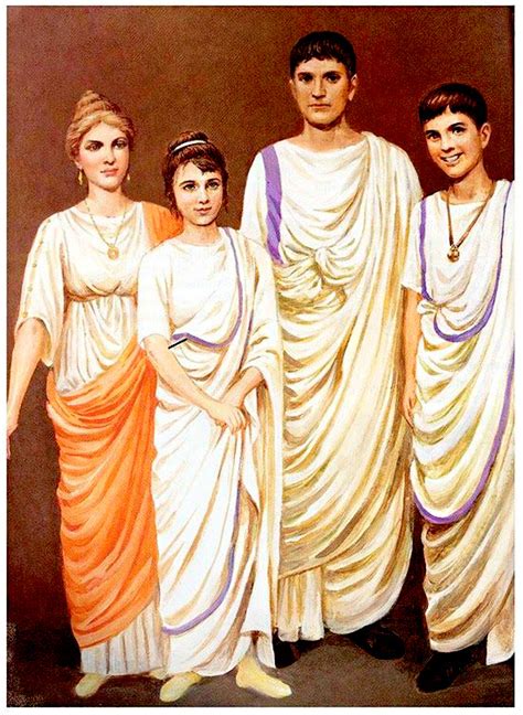 Illustrazione di antiche vesti romane che mostrano l'origine della casula