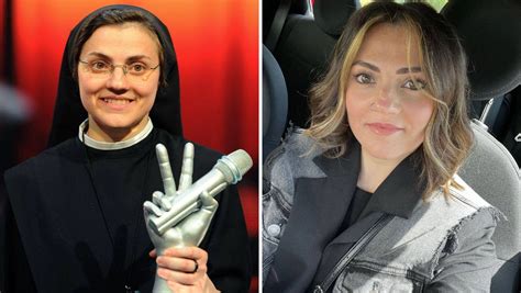 Suor Cristina sul palco di Sister Act o durante un evento internazionale