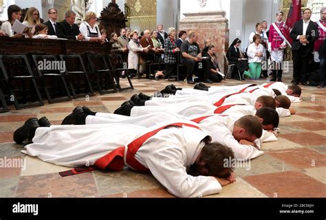 Cerimonia di ordinazione sacerdotale in cattedrale