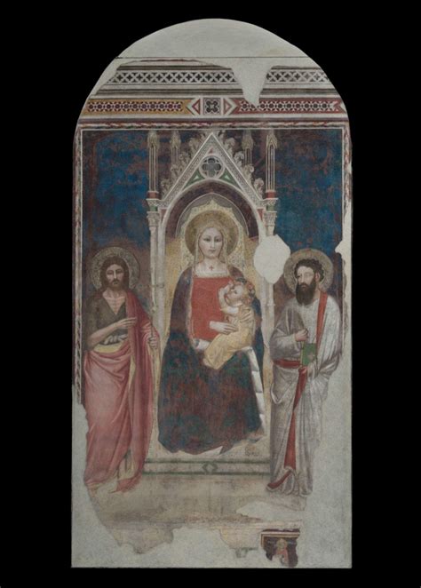 Affresco della Madonna del Latte nella cripta del Duomo di Ivrea