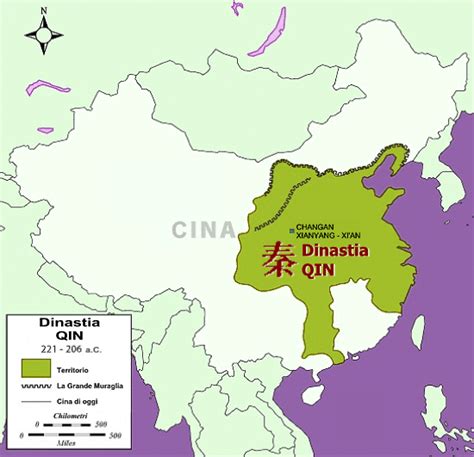 Mappa dell'Impero Cinese sotto la dinastia Qing nel XIX secolo