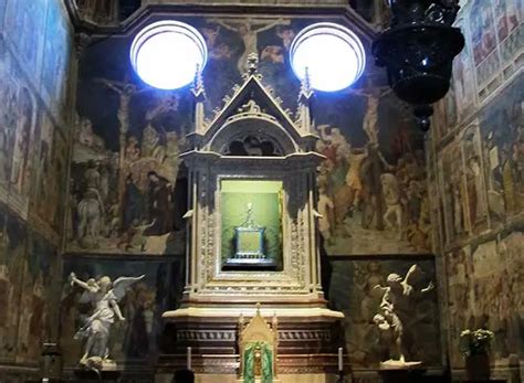 illustrazione del Miracolo di Bolsena con il sacerdote e l'ostia sanguinante