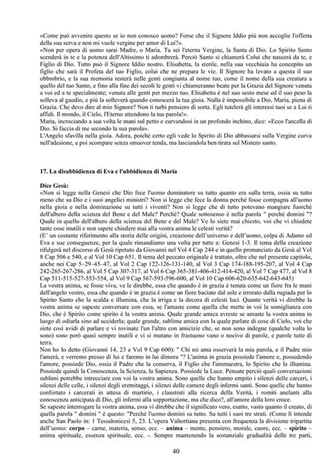 Schema cronologico delle visioni di Maria Valtorta