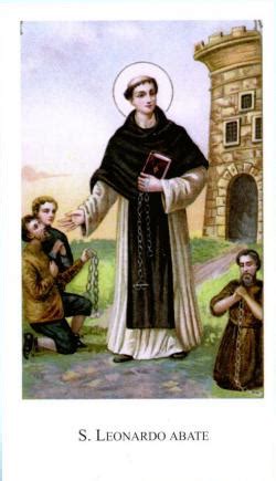 Illustrazione di San Leonardo di Limoges che compie un miracolo.