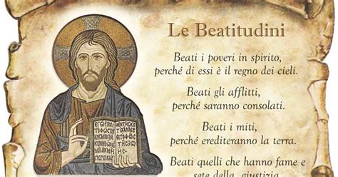 Schema che illustra le Beatitudini come percorso di vita
