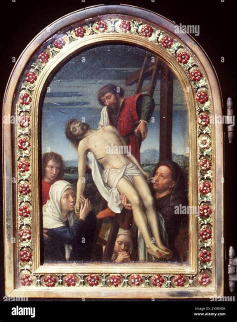 Dettaglio del mosaico: Deposizione dalla Croce