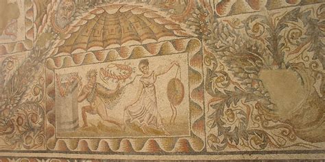 Dettaglio del mosaico: La palma come simbolo di vita