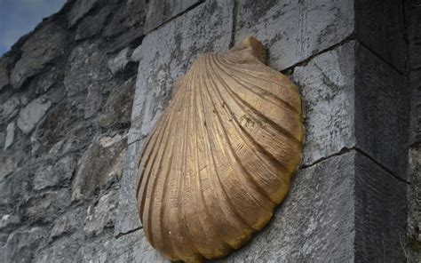 Insegna del Cammino di Santiago con conchiglia