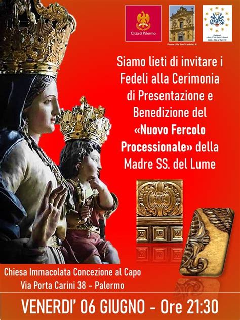Dettaglio del nuovo fercolo dedicato all'Immacolata Concezione