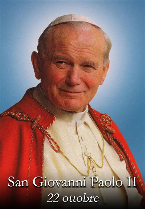 Foto di San Giovanni Paolo II durante una celebrazione liturgica