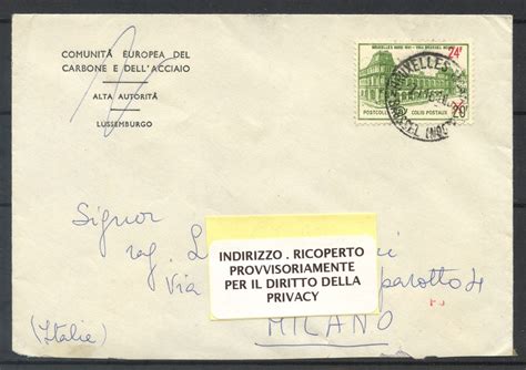 Fotografia di una lettera pontificia affrancata con francobollo da 2 baj Bianco