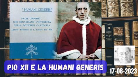 Infografica sulle principali tematiche affrontate da Pio XII nell'Humani Generis (dogma, esegesi, evoluzionismo e magistero)