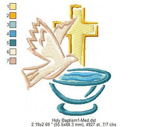 Illustrazione simbolica del sacramento del battesimo con colomba e acqua