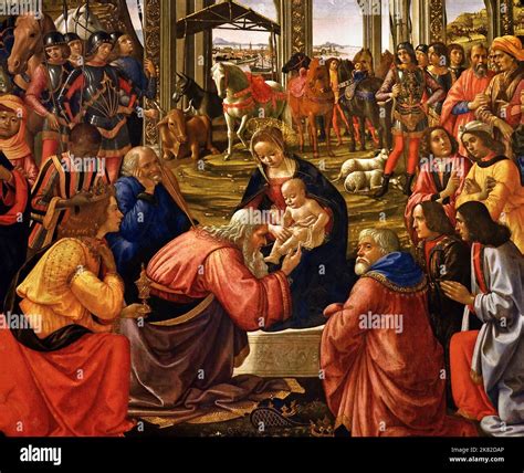Adorazione dei Magi di Ghirlandaio (Tondo Tornabuoni)