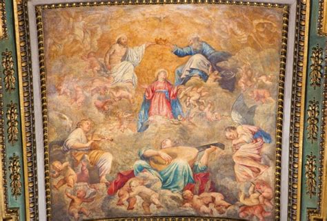 Dettaglio artistico del quadro di Santa Maria in Aquiro raffigurante l'apparizione