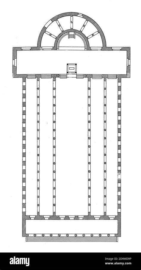 Pianta della Basilica di San Vittore e prospetto architettonico