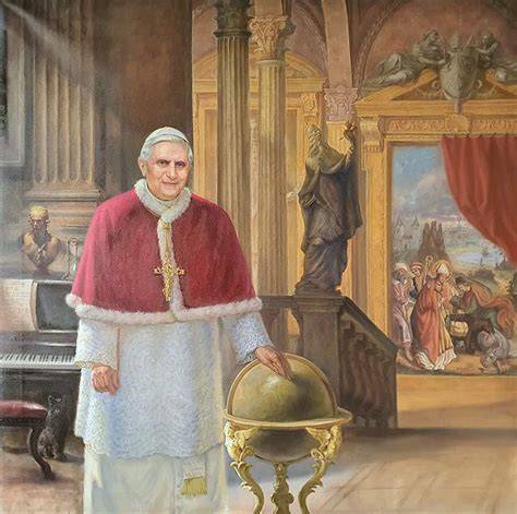 Ritratto di Joseph Ratzinger, Papa Benedetto XVI, durante il suo pontificato.