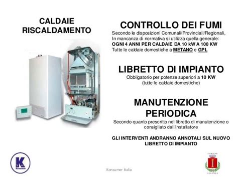 Infografica sulla corretta gestione del libretto di impianto e le scadenze di legge per la manutenzione caldaie.