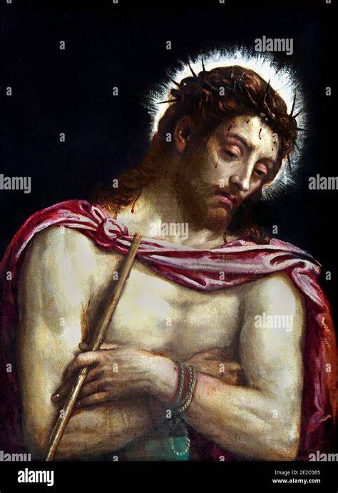 Gesù deriso dai soldati romani con la corona di spine