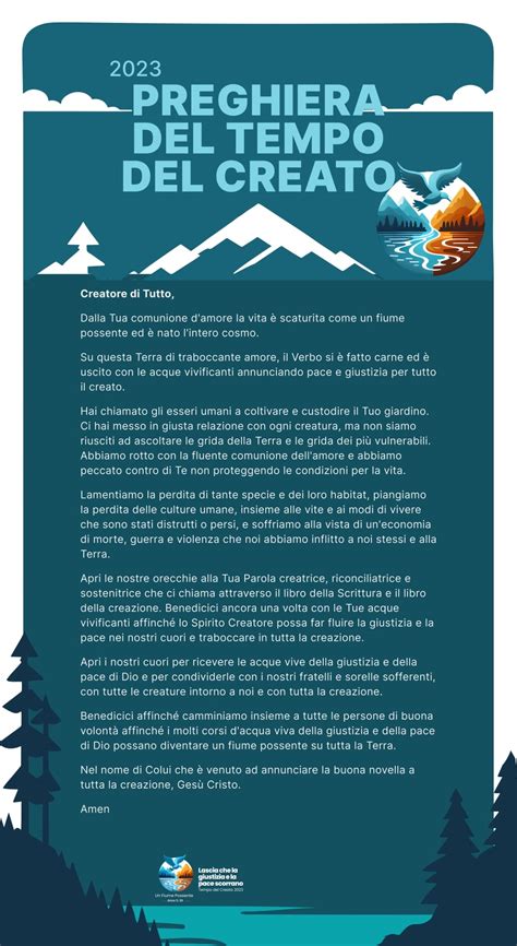 Infografica che illustra le date chiave del Tempo del Creato dal 1° settembre al 4 ottobre con i simboli della natura e della preghiera
