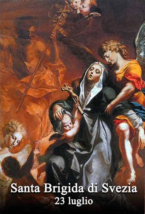 Rosario Brigidino e immagine di Santa Brigida di Svezia