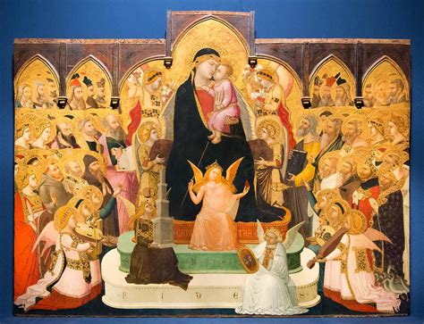 Dettaglio della Maestà di Ambrogio Lorenzetti