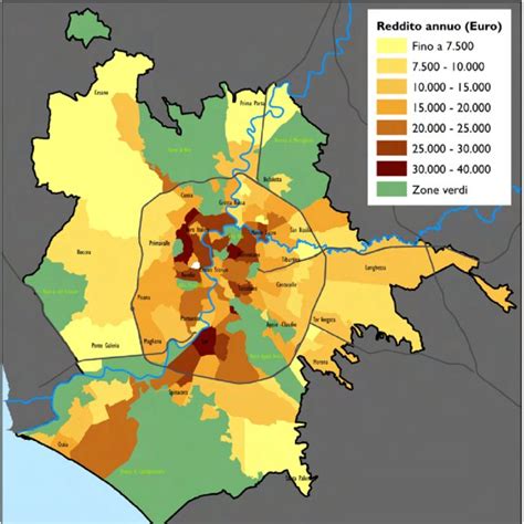 Mappa delle disuguaglianze socio-economiche a Roma