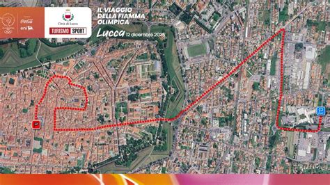 Illustrazione o schema che mostra il percorso storico di una processione cittadina con banda