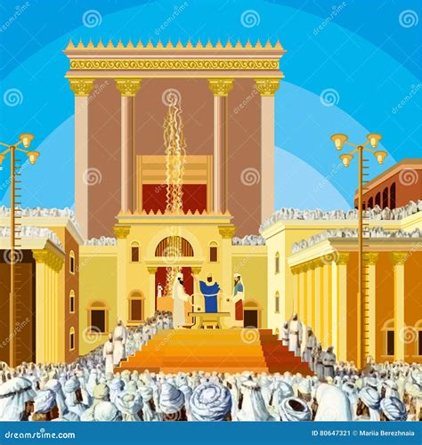 Illustrazione storica che raffigura musicisti leviti nell'antico Tempio di Gerusalemme