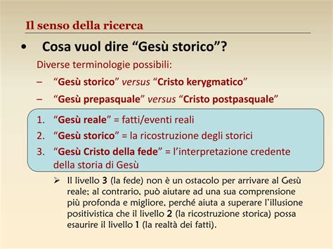 Schema delle fasi della ricerca storica su Gesù
