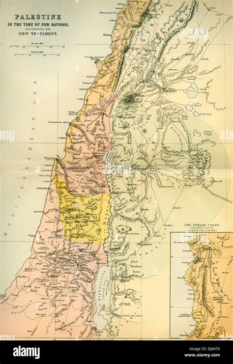 Mappa della Palestina del I secolo d.C.