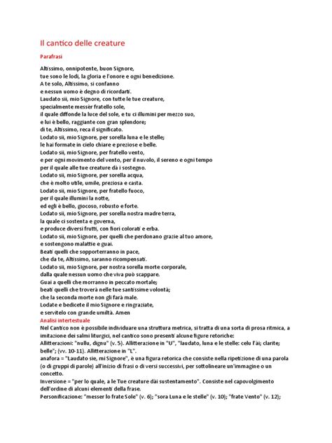 Infografica dettagliata sui simboli del Cantico delle Creature e i luoghi della composizione