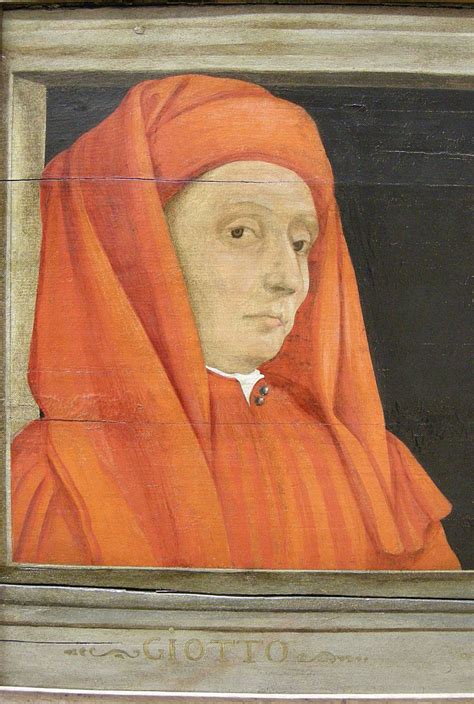 Ritratto di Giotto o rappresentazione di un artista medievale al lavoro