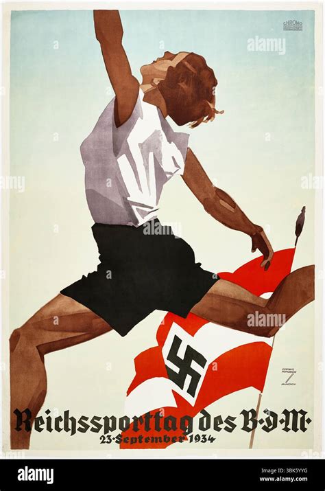 Propaganda poster of Nazi Germany depicting racial ideology