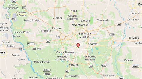 Mappa dell'Italia che indica le località delle basiliche e chiese di Santa Maria Assunta menzionate