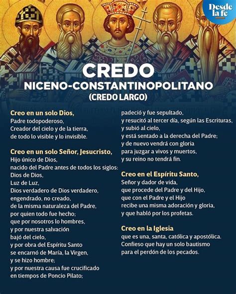 Illustrazione del Credo Niceno in un manoscritto antico