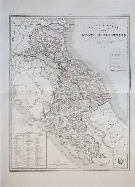 Mappa storica dello Stato Pontificio