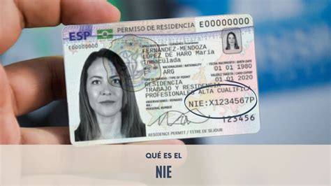 Esempio di documento NIE spagnolo (Numero de Identificación de Extranjero)