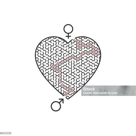 Immagine stilizzata di un labirinto con un simbolo femminile al centro