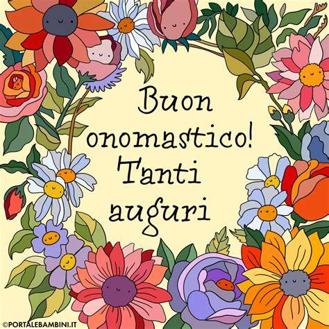 gif animata con sole estivo e scritte di auguri per onomastico