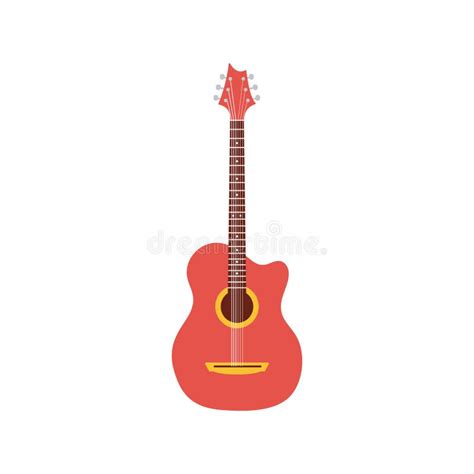 Illustrazione di una chitarra acustica con spartito musicale