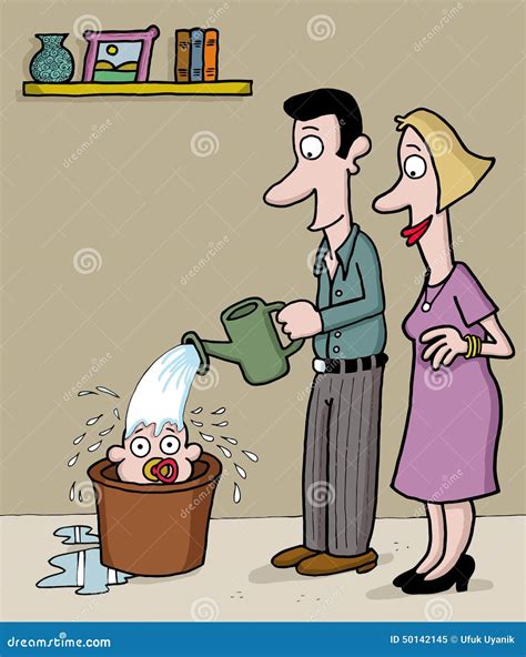 Illustrazione simbolica dei genitori che presentano il loro bambino alla comunità cristiana per il battesimo.