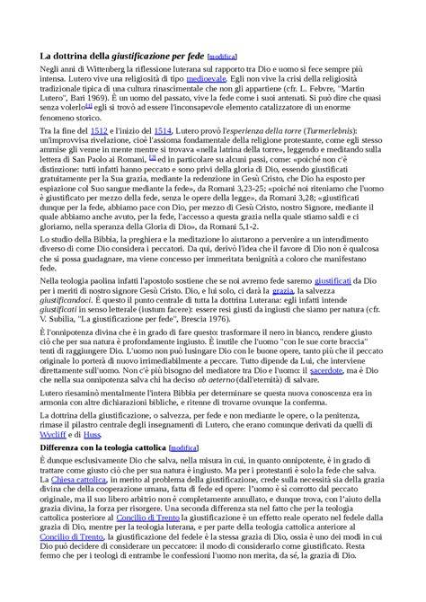 Infografica sulla dottrina della giustificazione per fede