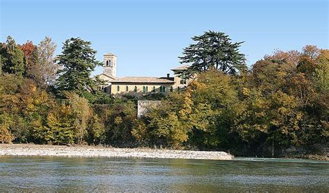 Ricostruzione grafica dell'abbazia di Santa Bona e del percorso del Palio di Vidor