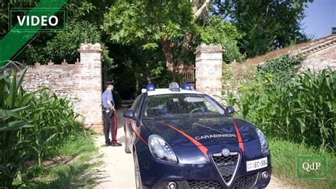 Foto della scientifica e dei Carabinieri all'Abbazia di Vidor durante i sopralluoghi investigativi